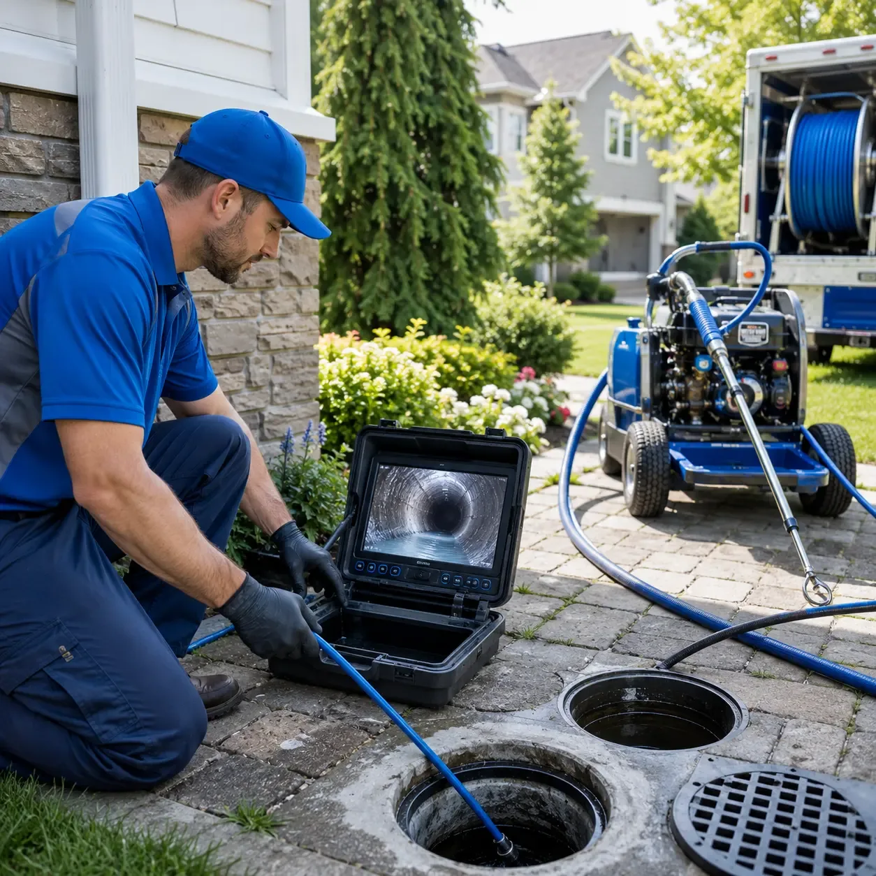 Outdoor drain cleaning professionals serving Corning, NY